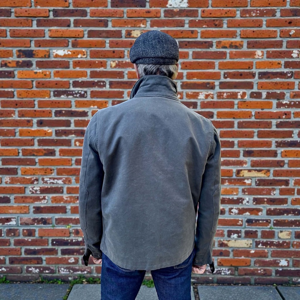 SOLD - Iron & Resin Navigator Jacket Waxed Canvas 1st Generation Charcoal Grey - Picture 6 of 12